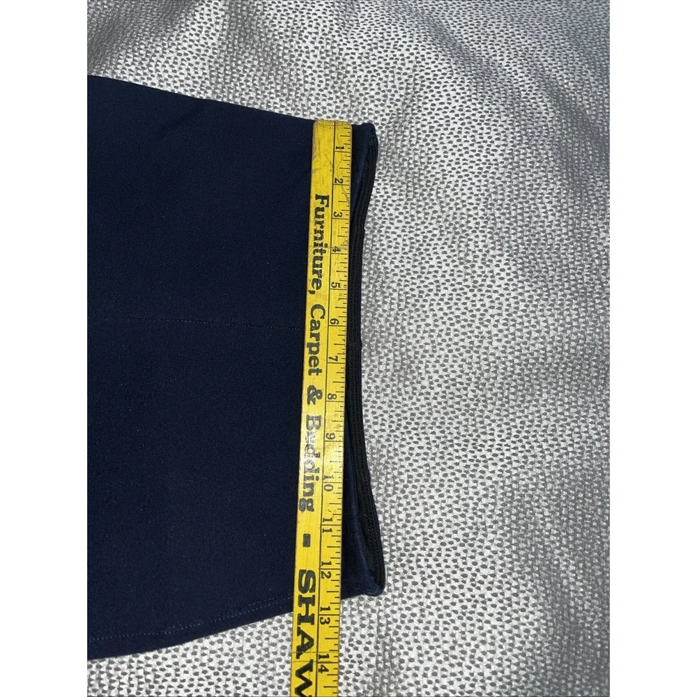 Lysse Mid Rise Legging Navy Stretch Back Ankle Zippers Womens Small - Picture 4 of 6
